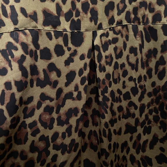 Karlie Olive Leopard Print Button Up Blouse - Picture 8 of 8